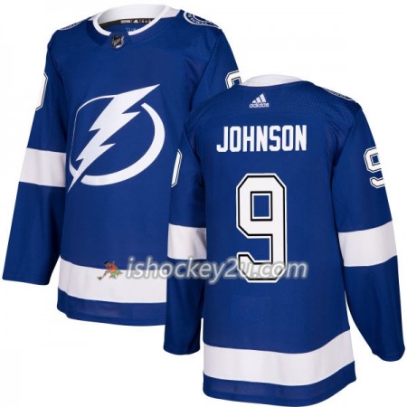 Mænd NHL Tampa Bay Lightning Trøje Tyler Johnson 9 Adidas 2017-2018 Blå Authentic